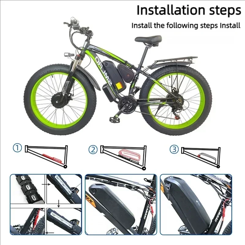 36-48-52V For Motor Electric M - Ebike Battery 48V 20Ah Hailong 评论和价格