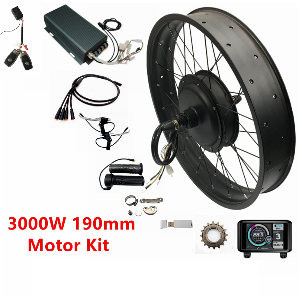 NBP 20/24/26x4.0 48-72V 3000W  - Ebike Conversion Kit 72V 3000W 评论和价格