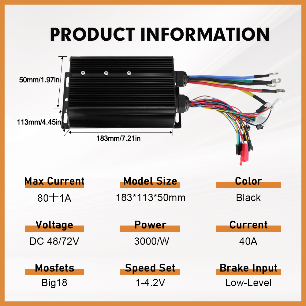 Electric Bike 3Mode Sine Wave  - 72V 5000W Hub Motor Kit 评论和价格